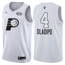 2018 All-StarPacers Victor Oladipo #4 White Jersey
