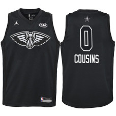 Youth 2018 All-Star Pelicans DeMarcus Cousins #0 Black Jersey