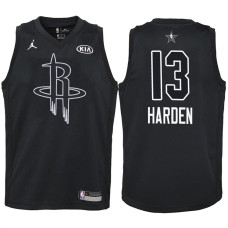 Youth 2018 All-Star Rockets James Harden #13 Black Jersey