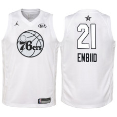 Youth 2018 All-Star 76ers Joel Embiid #21 White Jersey