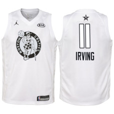 Youth 2018 All-Star Celtics Kyrie Irving #11 White Jersey