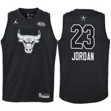 Youth 2018 All-Star Bulls Michael Jordan #23 Black Jersey