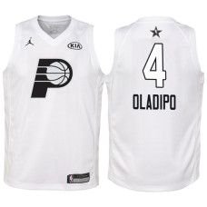 Youth 2018 All-Star Pacers Victor Oladipo #4 White Jersey