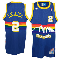 Alex English Denver Nuggets Soul Swingman Throwback Jersey With 2023 NBA finals patch  