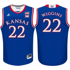 Andrew Wiggins NCAA Kansas Jayhawks #22 Royal Basketball Jersey