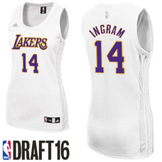 Women's Brandon Ingram Los Angeles Lakers #14 2016 NBA Draft Alternate White Jersey