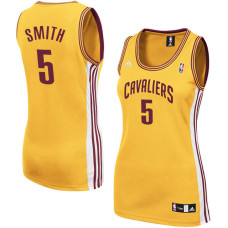 Women's J.R. Smith Cleveland Cavaliers #5 Gold Jersey