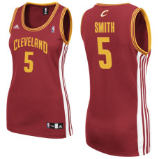 Women's J.R. Smith Cleveland Cavaliers #5 Red Jersey