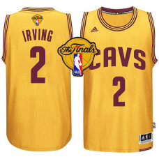 NBA 2015 Finals Cavaliers Kyrie Irving New Swingman Gold Jersey