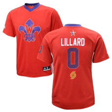 Damian Lillard 2014 NBA All-Star Game Western Conference Blazers #0 Swingman Red Jersey