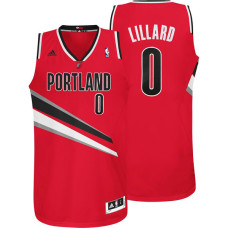 Damian Lillard Portland Trail Blazers #0 Revolution 30 Swingman Red Jersey
