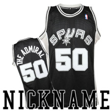 David Robinson #50 San Antonio Spurs Nickname The Admiral Throwback Jersey
