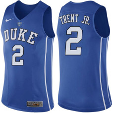 Gary Trent Jr. NCAA Duke Blue Devils #2 Blue Basketball Jersey