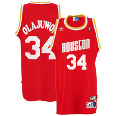 Hakeem Olajuwon Houston Rockets #34 Red Hardwood Classics Swingman Throwback Jersey