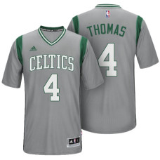 Isaiah Thomas Boston Celtics #4 Gray Alternate Parquet Pride New Swingman Jersey