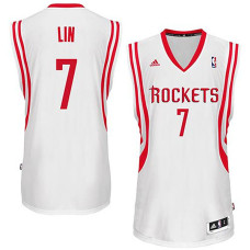 Jeremy Lin Houston Rockets #7 Revolution 30 Swingman Home White Jersey