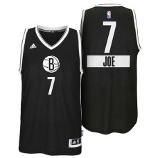Joe Johnson Brooklyn Nets #7 Christmas Day Big Logo Black Jersey
