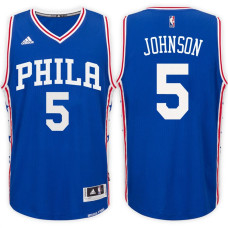 Amir Johnson Philadelphia 76ers #5 Road Blue New Swingman Jersey