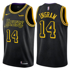 2017-18 Season Brandon Ingram Los Angeles Lakers #14 City Edition Black Swingman Jersey