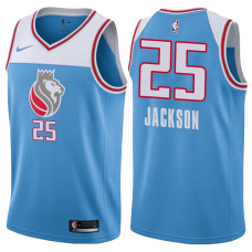 2017-18 Season Justin Jackson Sacramento Kings #25 City Edition Blue Swingman Jersey