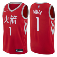 2017-18 Season Trevor Ariza Houston Rockets #1 City Edition Red Swingman Jersey