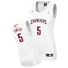 Women's J.R. Smith Cleveland Cavaliers #5 White Jersey