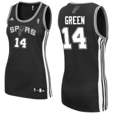 Women's Danny Green San Antonio Spurs #14 Black Jersey