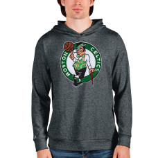 Men's Boston Celtics Antigua Charcoal Logo Absolute Pullover Hoodie