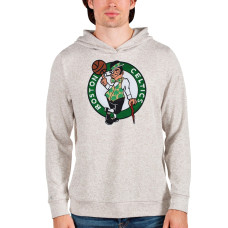 Men's Boston Celtics Antigua Cream Logo Absolute Pullover Hoodie