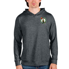 Men's Boston Celtics Antigua Heathered Charcoal Absolute Pullover Hoodie
