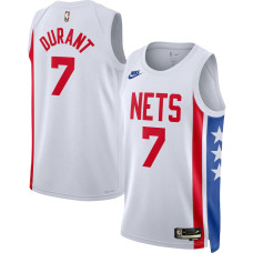 Men's Brooklyn Nets Kevin Durant NBA White 2022/23 Swingman Jersey - Classic Edition