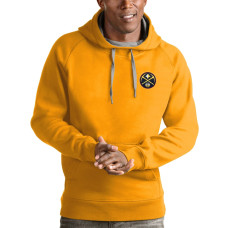 Men's Denver Nuggets Antigua Gold Victory Pullover Hoodie
