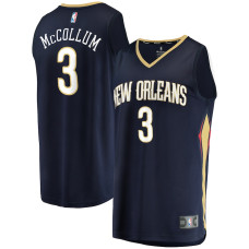 Men's New Orleans Pelicans C.J. McCollum Fanatics Branded Navy 2022/23 Fast Break Replica Jersey - Icon Edition