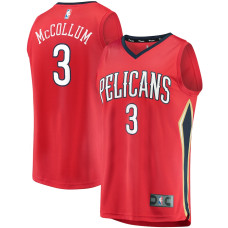 Men's New Orleans Pelicans C.J. McCollum Fanatics Branded Red 2022/23 Fast Break Replica Jersey - Statement Edition