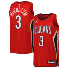 Men's New Orleans Pelicans CJ McCollum Jordan Brand Red 2022/23 Statement Edition Swingman Jersey