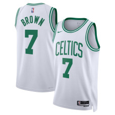 Men's Boston Celtics Jaylen Brown NBA White 2022/23 Swingman Jersey - Association Edition