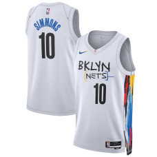 Men's Brooklyn Nets Ben Simmons NBA White 2022/23 Swingman Jersey - City Edition