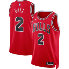 Men's Chicago Bulls Lonzo Ball NBA Red 2022/23 Swingman Jersey - Icon Edition