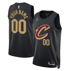 Men's Cleveland Cavaliers Jordan Brand Black 2022/23 Swingman Custom Jersey - Statement Edition