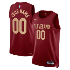 Women's Cleveland Cavaliers NBA Wine 2022/23 Swingman Custom Jersey - Icon Edition