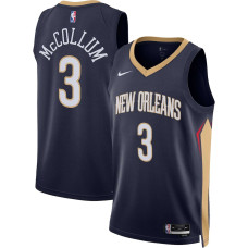 Men's New Orleans Pelicans C.J. McCollum NBA Navy 2022/23 Swingman Jersey - Icon Edition