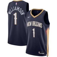 Men's New Orleans Pelicans Zion Williamson NBA Navy 2022/23 Swingman Jersey - Icon Edition